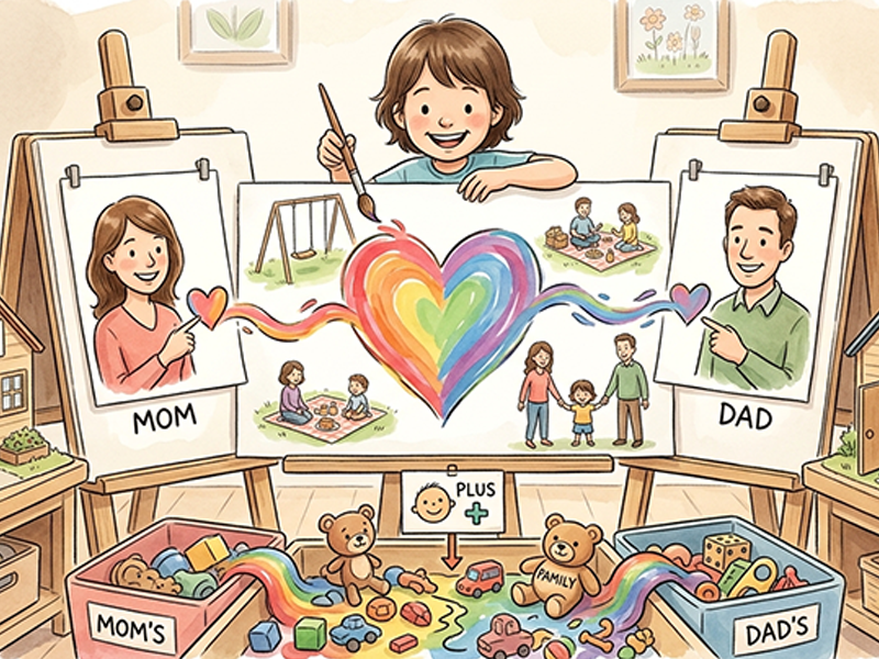 Teaching Kids They Don’t Have to Choose Between Parents in Co-Parenting Situations
